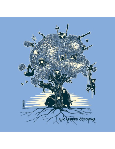 Fair-trade und Bio-/Recycling-Baumwolle T-Shirt SEVILLA "Aux arbres citoyens"