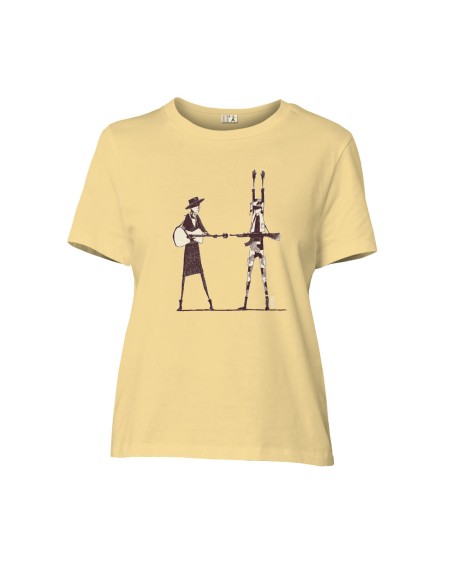 Fair-trade und Bio-/Recycling-Baumwolle T-Shirt SEVILLA "Haut les mains"