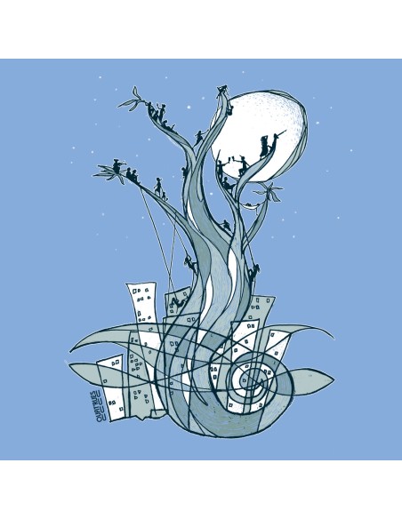 Fairtrade organic/recycled cotton T-shirt SEVILLA "Un peu d'air"