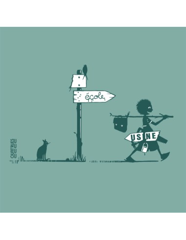 Bio und Fair gehandelte T Shirt MANAUS "Usine buissonnière"