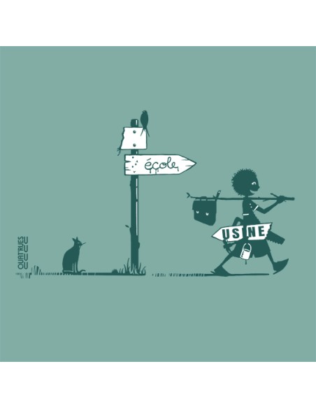 Bio und Fair gehandelte T Shirt MANAUS "Usine buissonnière"