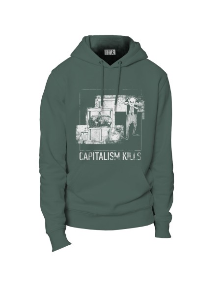 Ethical organic hoodie JAISALMER "Oppression"