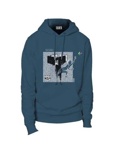 Ethical organic hoodie JAISALMER "No Signal"