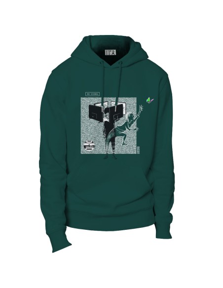 Ethical organic hoodie JAISALMER "No Signal"