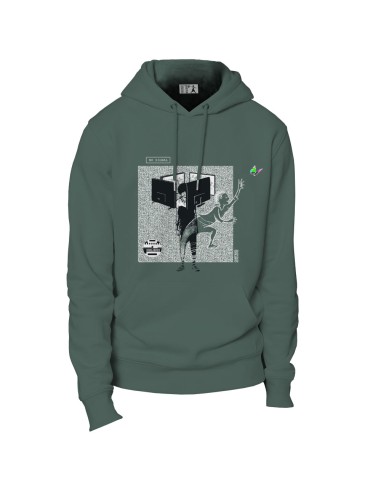 Ethisches Bio-Kapuzensweatshirt JAISALMER "No Signal"