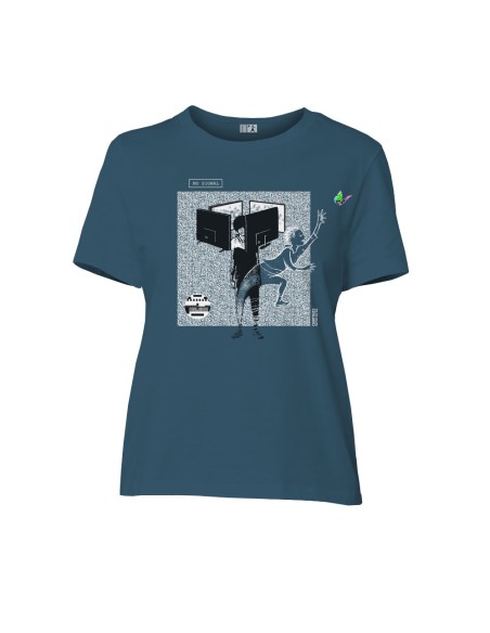 T-shirt coton bio/recyclé équitable Sevilla "No Signal"