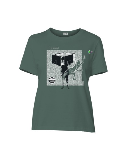 T-shirt coton bio/recyclé équitable Sevilla "No Signal"