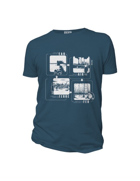 T-shirt bio équitable DOUALA (BP) "4 éléments"