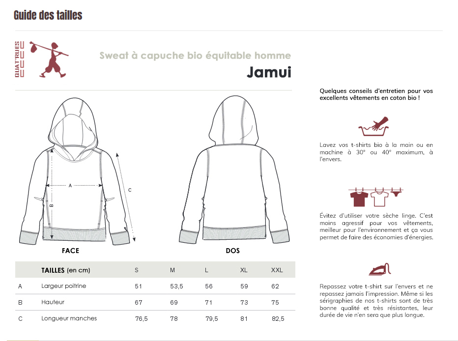 Sizes guide Jamui